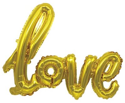 China Fabrikant Verjaardag Kerst Gelukkig Nieuwjaar Goud Brief Folie Ballon Materiaal I Love U Kids Baby Feestartikelen 32" goud / 24 duim