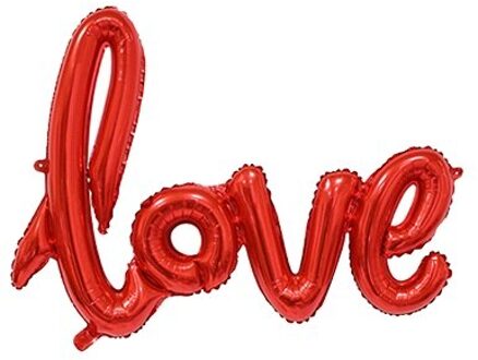 China Fabrikant Verjaardag Kerst Gelukkig Nieuwjaar Goud Brief Folie Ballon Materiaal I Love U Kids Baby Feestartikelen 32" rood / 32 duim