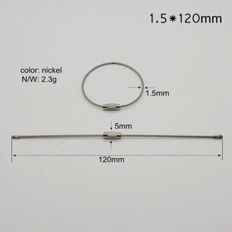China factory direct Rvs Kabel Ring voor Outdoor opknoping ring 10 stks/pakket draad touwen kabelslot met gesp Rood