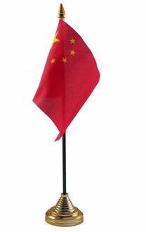 China tafelvlaggetje 10 x 15 cm met standaard