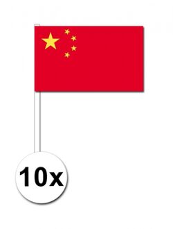 China zwaai vlaggetjes 10 stuks