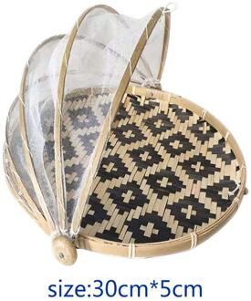 Chinese Bamboe Opslag Mand Anti-Muggen Handgemaakte Fruitschaal Bowls Lade Drogen Stoffer Bamboe Kooi Keuken Organizer 2