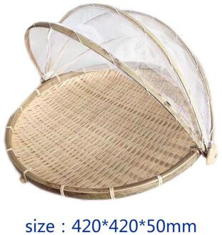 Chinese Bamboe Opslag Mand Anti-Muggen Handgemaakte Fruitschaal Bowls Lade Drogen Stoffer Bamboe Kooi Keuken Organizer 5