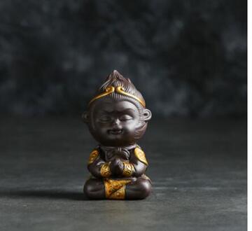 Chinese boccaro aap thee huisdier ornament Kung Fu puer thee set Monkey King Thee Accessoires spelen water 1
