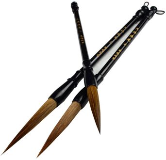 Chinese Borstel Pen Wezel Haar Cursieve Script Borstel Pen 3Pcs Chinese Lange Haar Schilderij Speciale Kalligrafie Borstels Tinta China