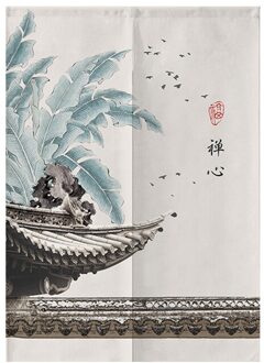 Chinese Deur Gordijn Slaapkamer Badkamer Gordijn Huishouden Keuken Partitie Gordijn Feng Shui Gordijn 02 / 85x150cm