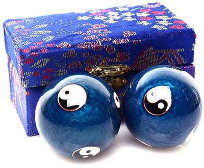 Chinese Gezondheid Dagelijkse Meditatie Ballen Hand Vinger Oefening Stress Baoding Ballen Ontspanning Therapie Yin Yang Handballs