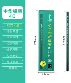 Chinese Hb Potlood 2B Basisschool Student 4B 6B 8B Tekening Potloodschets Potloden 36 Stks/partij