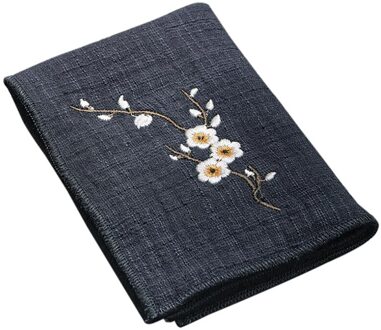 Chinese High-End Tea Handdoeken Thee Doek Tafelkleed Absorberende Thee Tafel Matten Verhogen Pot Handdoeken Thee Mat Verdikking Thee lade Tafel Acc grijs