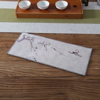 Chinese Hoogwaardige Thee Handdoek Absorberende Dikke Pluche Thee Tafel Rags Chinese Kung Fu Thee Matten Hoogwaardige pot Handdoeken pruim.