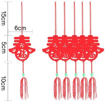 Chinese Jaar Hanger Handgemaakte Gelukkig Nieuwjaar Huis Lantaarn Festival Niet-geweven Stof 1