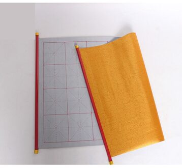 Chinese Kalligrafie Magic Water Schrijven Doek Scroll boek geel Brocade terug Herhaal gebruik Doek Papier Voor Kalligrafie Praktijk