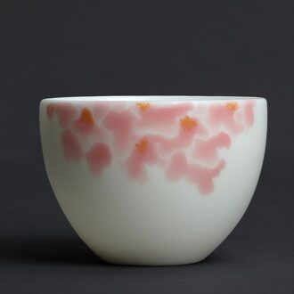 Chinese Keramische Wit Handgeschilderde Thee Cup Kung Fu Cup Porselein Thee Oven Geroosterde Thee Cup nee.4