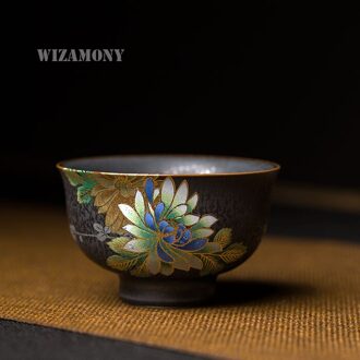 Chinese Kleur Emboss Pioen Master Cup Drinkware Porseleinen Theekopjes theepot Theekop Theekopje Kom China theeset Thee Pot Thee Set