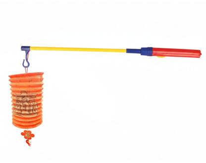 Chinese lampion 20 cm - rood - met LED lampionstokje - setje - Lampionnentocht - Sint Maarten