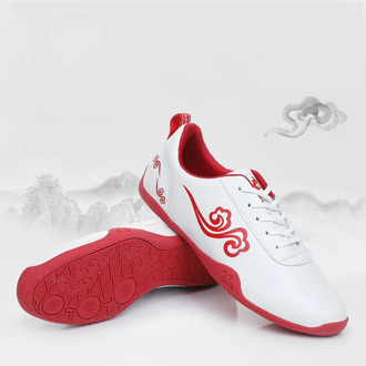 Chinese Shoes Old Beijing Tai Chi Somersault Cloud Print Unisex Breathable Wushu Kung Fu Martial Arts Shoes for Training