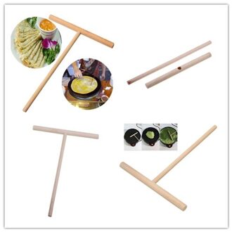 Chinese Specialiteit Crêpe Pannenkoek Beslag Diy Houten Strooier Stok Thuis Keuken Tool Restaurant Kantine Speciaal Levert