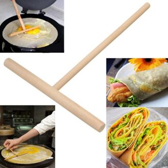 Chinese Specialiteit Crêpe Pannenkoek Beslag Houten Strooier Stok Thuis Keuken Tool Diy Restaurant Gebak Maken Accessoires