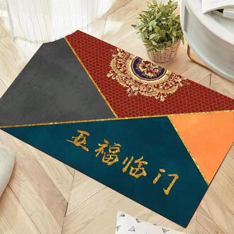 Chinese Spring Festival Tapijt Winter Waterdichte Thuis Deurmat Keuken Mat Hal Tapijt Voordeur Mat Tapijt Jaar Cadeau Style2