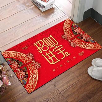 Chinese Spring Festival Tapijt Winter Waterdichte Thuis Deurmat Keuken Mat Hal Tapijt Voordeur Mat Tapijt Jaar Cadeau Style3