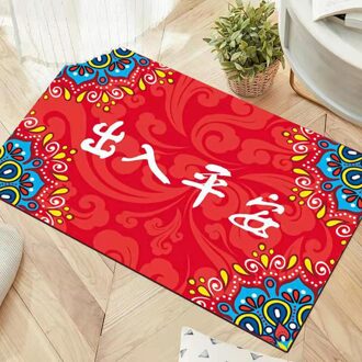 Chinese Spring Festival Tapijt Winter Waterdichte Thuis Deurmat Keuken Mat Hal Tapijt Voordeur Mat Tapijt Jaar Cadeau Style5