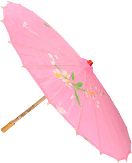 Chinese stijl paraplu groot roze
