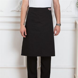 Chinese Stijl Restaurant Keuken Kelner Chef Koken Half Schorten Unisex Kantine Keuken Werkkleding Uniformen Schort zwart