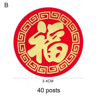 Chinese Stijl Sticker Onschadelijk Symbolische Ronde Ox Lente Festival Sticker Voor Wieden Uitnodigend Envelop Party Diy Supplies Decor