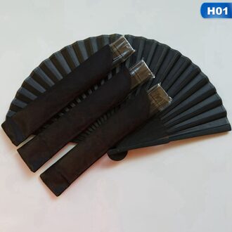 Chinese Stijl Zwart Vintage Hand Fan Folding Fans Dance Wedding Party Favor Chinese Dance Party Folding Fans 01