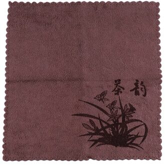 Chinese Thee Handdoek Afdrukken Thee Gereedschappen Water Absorptie Fiber Thee Doek Milieuvriendelijke Sterke Wateropname Speciale Handdoek koffie