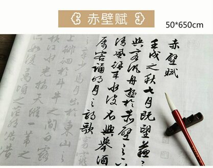 Chinese Wen Zhengming Borstel Pen Kalligrafie Schrift Rollende Rijstpapier Schrift Volwassen Running Script Kalligrafie Copybooks