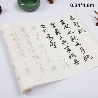 Chinese Wen Zhengming Borstel Pen Kalligrafie Schrift Rolling Rijstpapier Schrift Volwassen Running Script Kalligrafie Schriften blauw