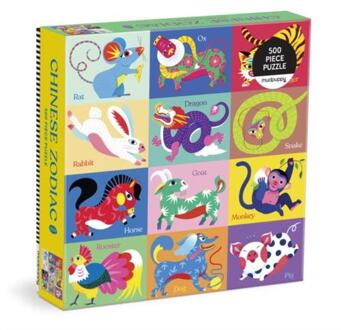 Chinese Zodiac 500 Piece Family Puzzle -  Mudpuppy (ISBN: 9780735382503)