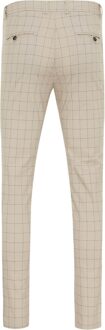 Chino Broek Bram Beige Ruit  2XL Navy, Beige