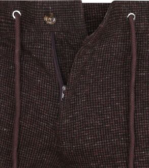 Chino Das Pied de Poule Aurbergine Paars - 50,52