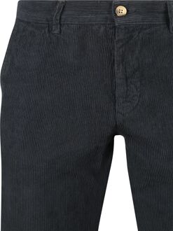 Chino Flemm Corduroy Navy Donkerblauw - 50,52,54,56