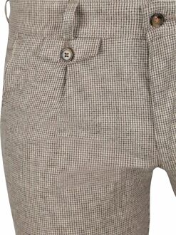Chino Pico Pleat Flanel Print Beige - 25,48,50,98