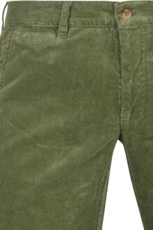 Chino Plato Corduroy Groen - 25,52,54,56