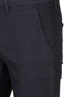 Chino Sartre Ruit Donkerblauw - 25,48,50