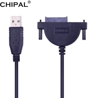 Chipal Led Indicator Usb 2.0 Naar 7 + 6 13Pin Mini Sata Ii Kabel Adapter Voor Notebook CD-ROM DVD-ROM Voor hdd Caddy Slimline Drive