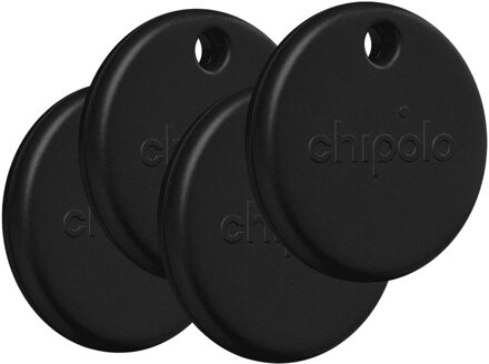 Chipolo POP Bluetooth Tracker - 4-pack - Zwart - One size