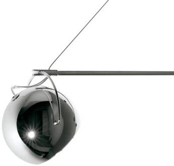 Chique design wandlamp BELUGA STEEL Glanzend chroom