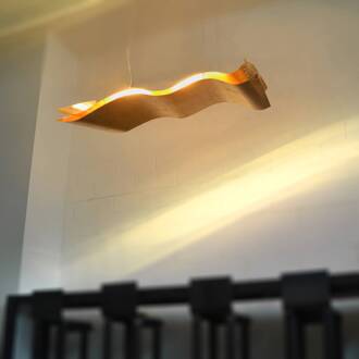 Chique hanglamp A Tempo Perso met bladgoud