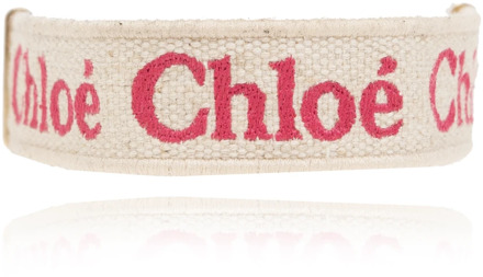 Chloe Armband met logo Chloé , Beige , Dames - ONE Size