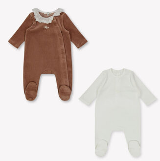 Chloe Baby meisjes boxpakje in Bruin - 56