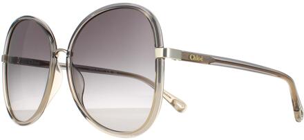Chloe Chloe Butterfly Dames Grijs tot bruin kristal vervagen en goudgrijze gradiënt Ch0030s Franky - maat
