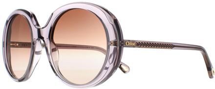 Chloe Chloe Ovale dames transparant grijs bruin gradiënt ch0007s - One Size