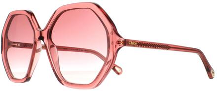 Chloe Chloe Round dames roze kristal roze bruine gradiënt ch0008s esther - One Size