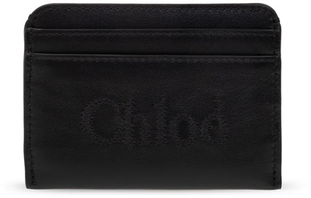 Chloe Kaarthouder met logo Chloé , Black , Dames - ONE Size