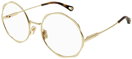Chloe Metal Optical Glasses for Women Chloé , Yellow , Unisex - 56 Mm,51 MM